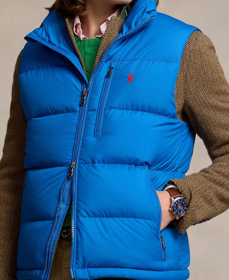 Men's The Gorham Down Vest Blue - 3