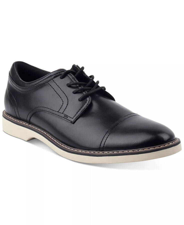 Men's Theo Cap Toe Oxford Dress Shoe, Created for Modazone Black - 1