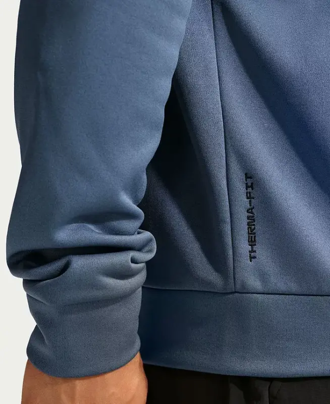 Men's Therma-FIT Full-Zip Logo Hoodie - Diffused Blue - 4