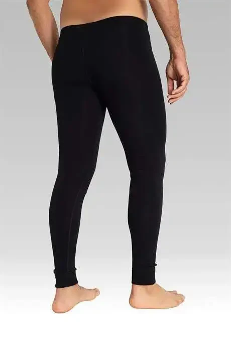 Men's Thermal Leggings with Black Brushed Lining for Warmth in Winter - 8