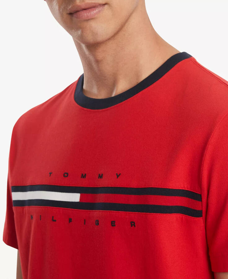 Men's Tino Logo Short Sleeve T-Shirt Apple Red - 3