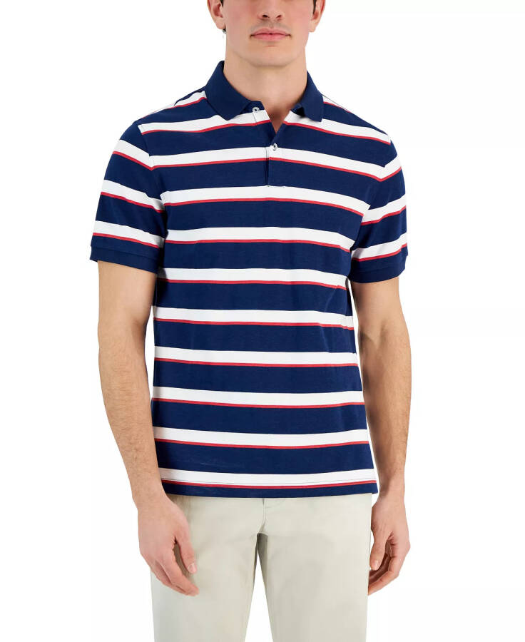 Men's Tipped Polo Shirt, Created for Modazone Navy Combo - 1