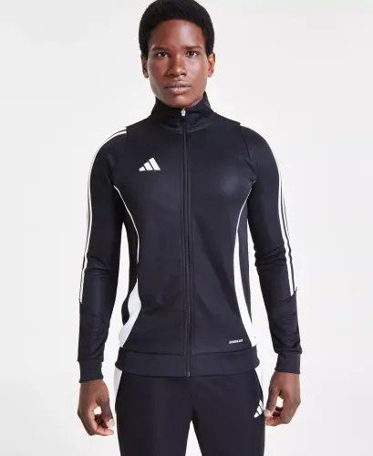 Men's Tiro 24 Slim-Fit Performance 3-Stripes Track Jacket-Black/wht - 6