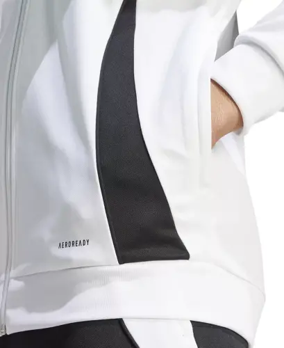 Men's Tiro 24 Slim-Fit Performance 3-Stripes Track Jacket-White/blk - 4