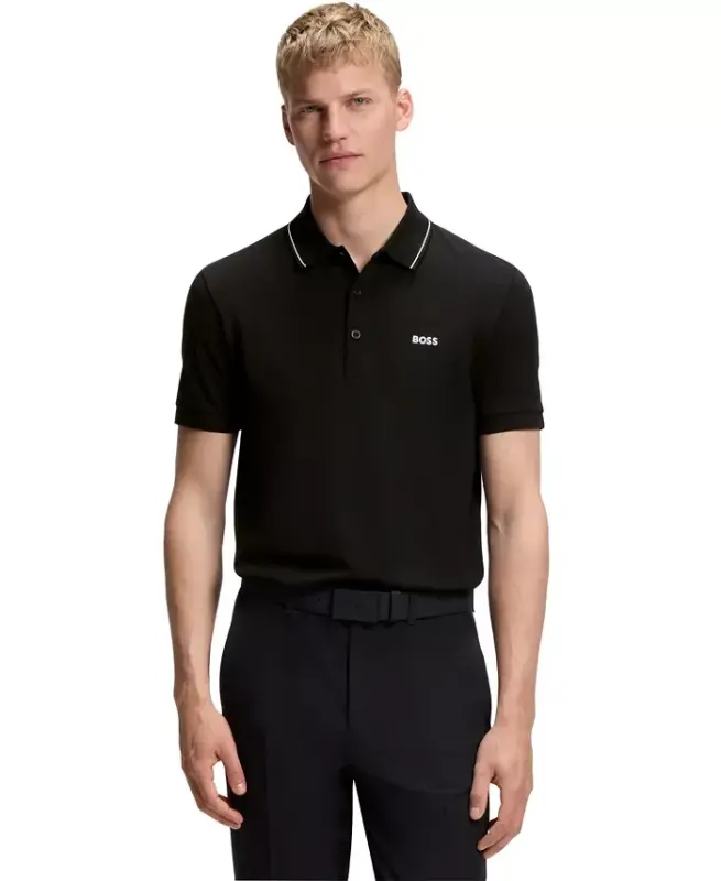 Men's Tonal Logo Slim-Fit Polo Shirt - 1