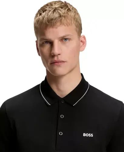 Men's Tonal Logo Slim-Fit Polo Shirt - 5