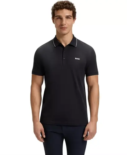 Men's Tonal Logo Slim-Fit Polo Shirt 