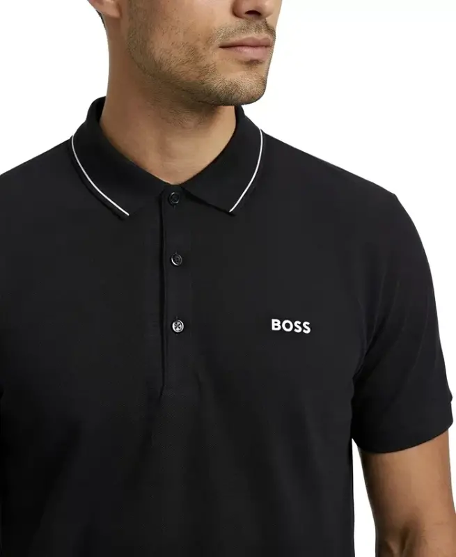 Men's Tonal Logo Slim-Fit Polo Shirt - 4