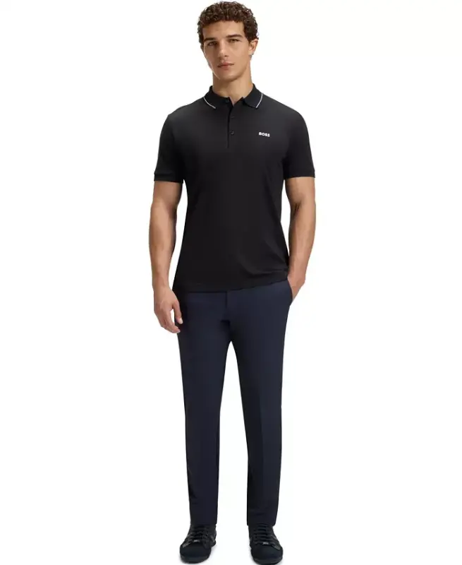 Men's Tonal Logo Slim-Fit Polo Shirt - 6