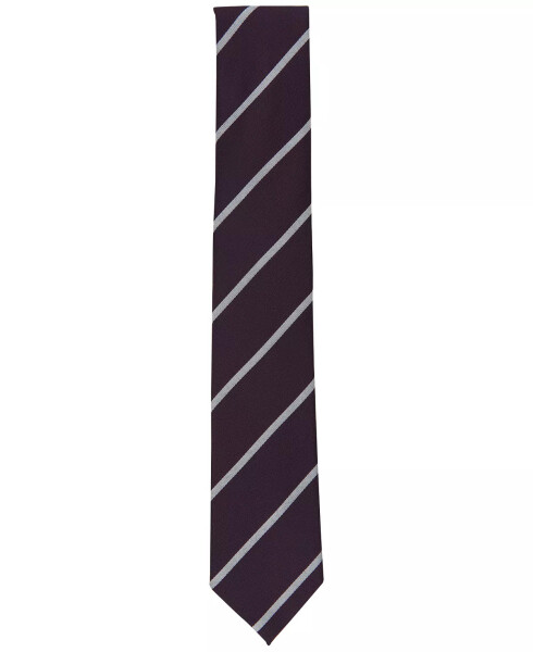 Men's Tracey Stripe Tie, Created for Modazone Burgundy - 2