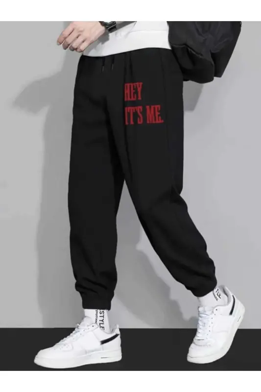 Men's Tracksuit Set Ankle Elastic Relaxed Fit Jogger-black2 - LAND MODA