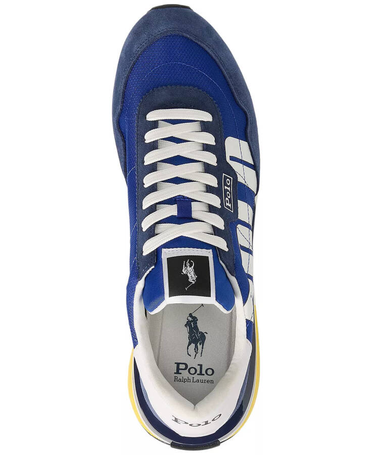 Men's Train 89 Logo Lace-Up Sneakers Classic Azur/Newport Navy/White - 3