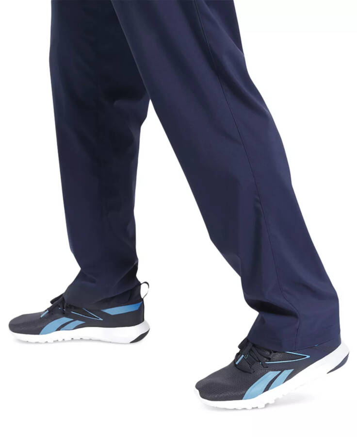 Men's Training Essentials Classic-Fit Moisture-Wicking Drawstring Pants Vector Navy / Wht - 5