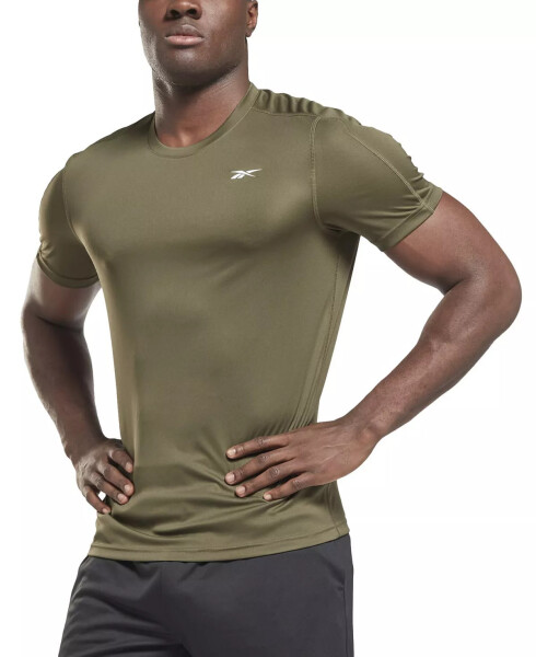 Men's Training Moisture-Wicking Tech T-Shirt Army Green - 1