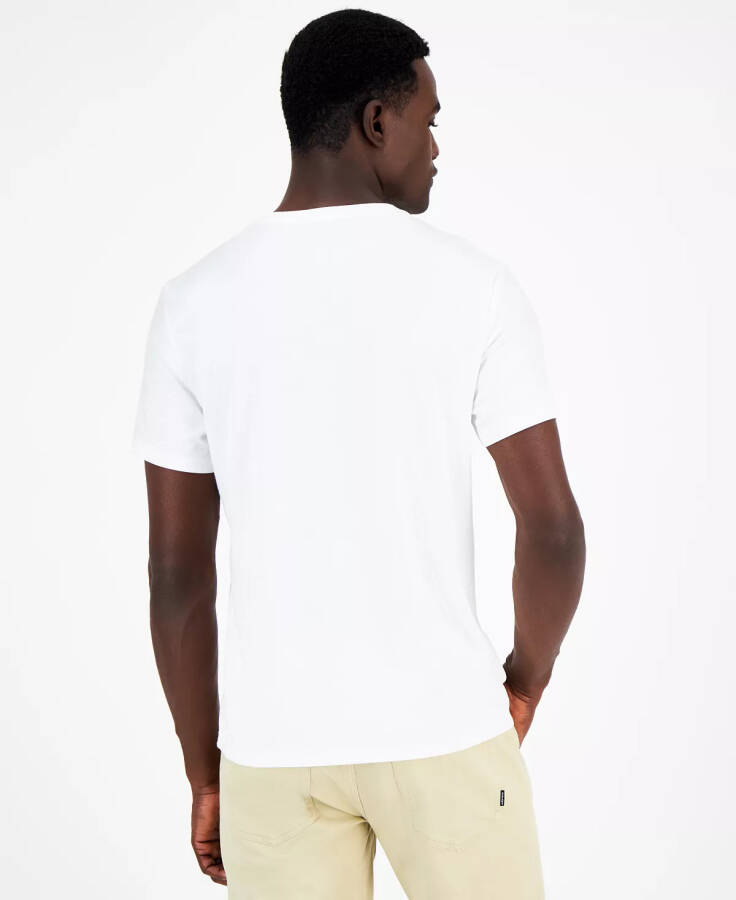 Men's Travel Stretch V-Neck T-Shirt, Created for Modazone Bright White - 2