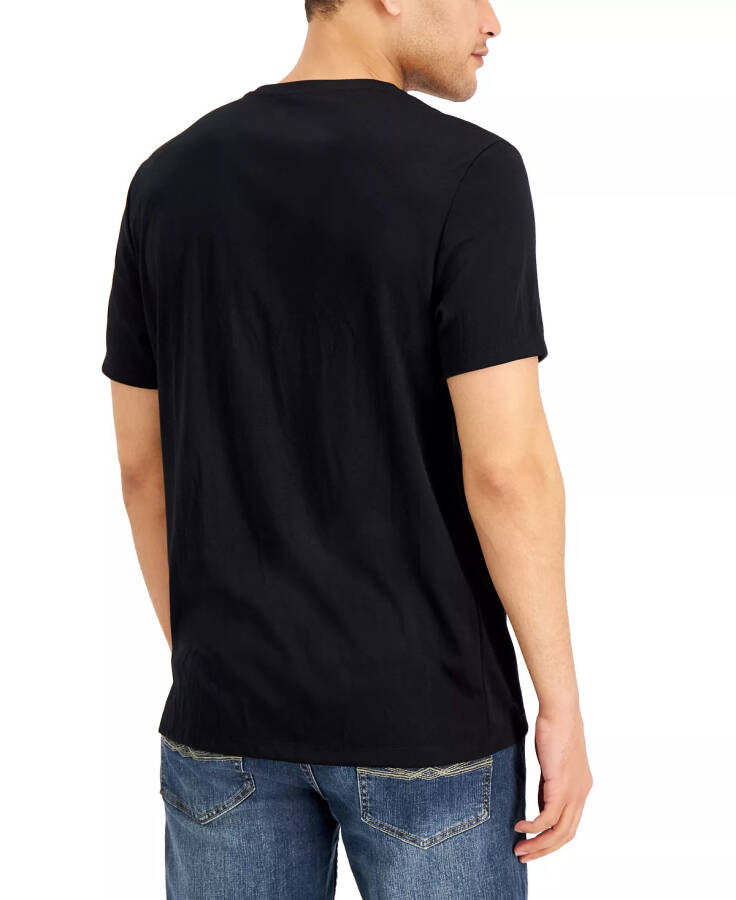 Men's Travel Stretch V-Neck T-Shirt, Created for Modazone Deep Black - 8