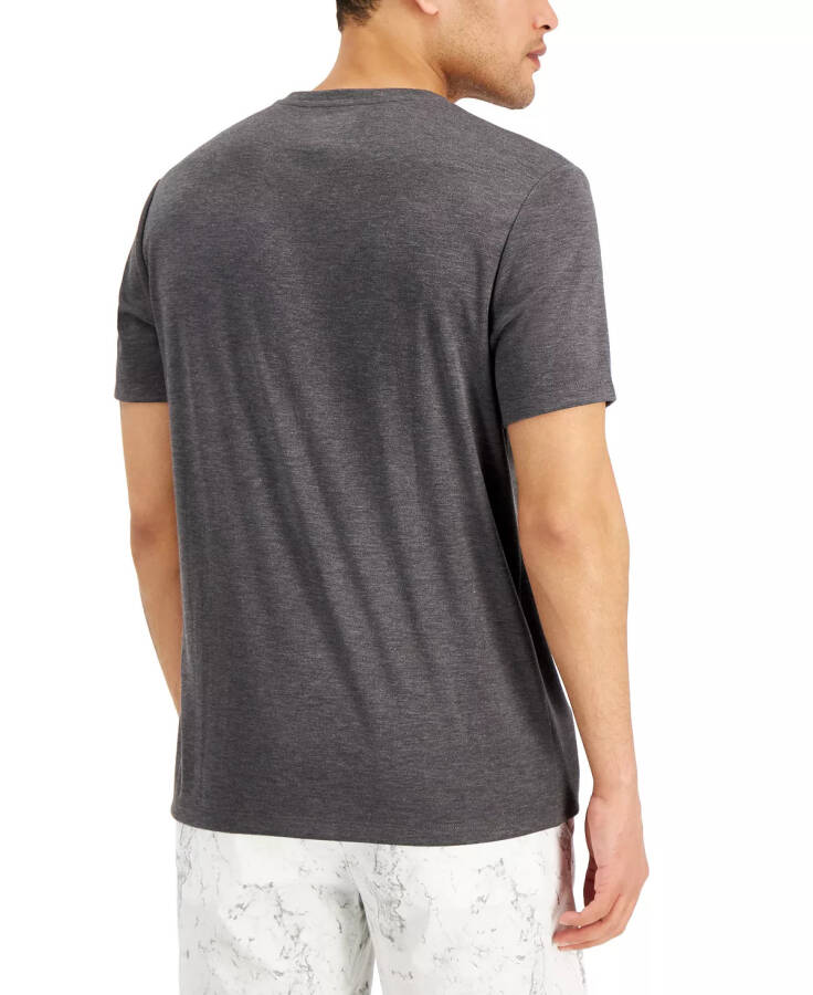 Men's Travel Stretch V-Neck T-Shirt, Created for Modazone Onyx Heather - 6