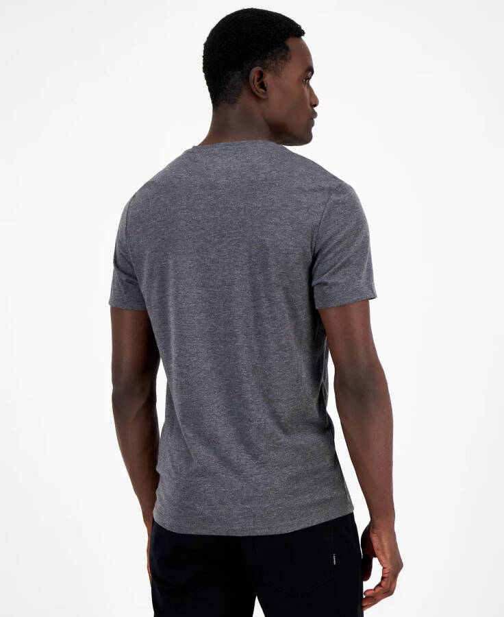 Men's Travel Stretch V-Neck T-Shirt, Created for Modazone Onyx Heather - 2