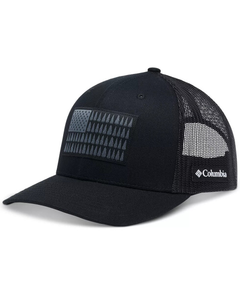 Men's Tree Flag Mesh Snapback Hat Black - 1