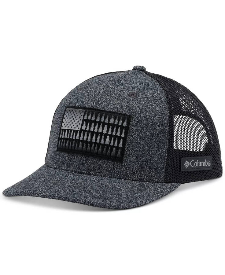 Men's Tree Flag Mesh Snapback Hat Grill Heather - 1