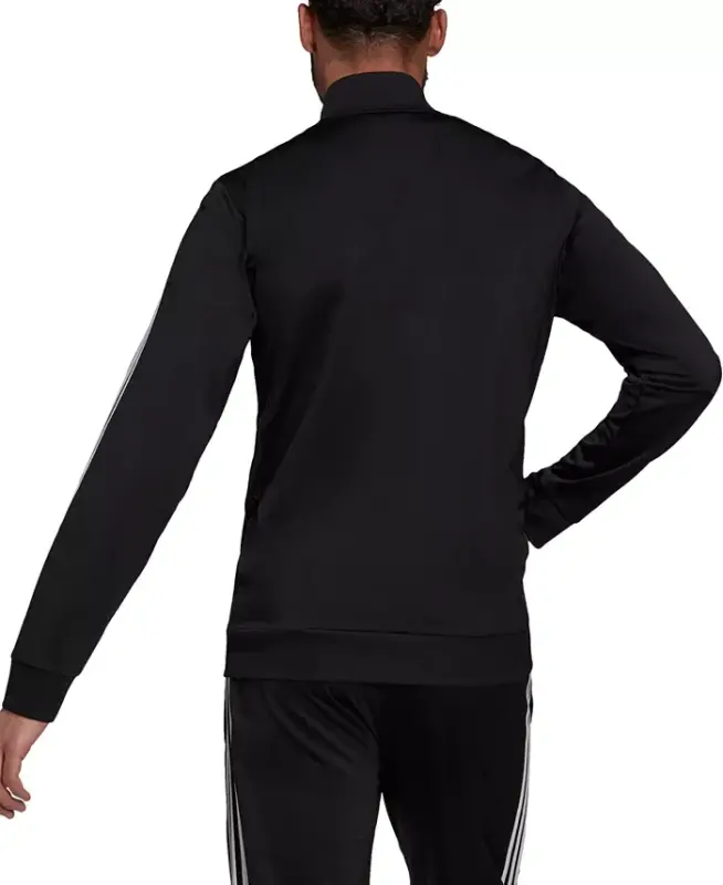 Men's Tricot Track Jacket - Black/White - 2