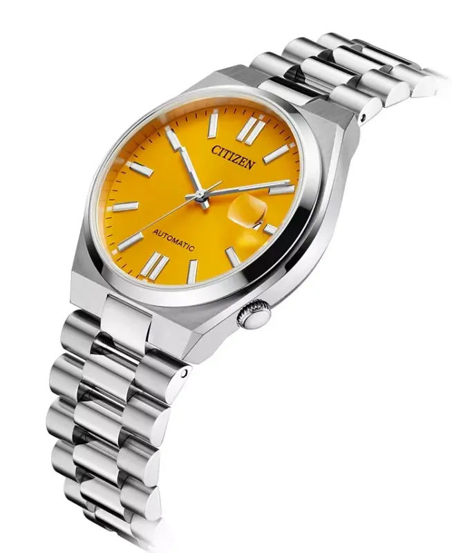 Men's Tsuyosa Automatic Stainless Steel Bracelet Watch 40mm-Silver-tone - 3