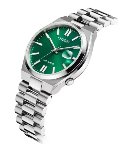 Men's Tsuyosa Automatic Stainless Steel Bracelet Watch 40mm-Silver-tone - 4