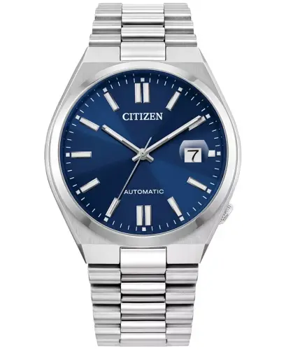 Men's Tsuyosa Automatic Stainless Steel Bracelet Watch 40mm-Silver-tone - 1