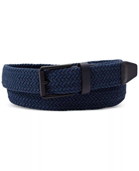 Men's Tubular Stretch Belt Navy - 1