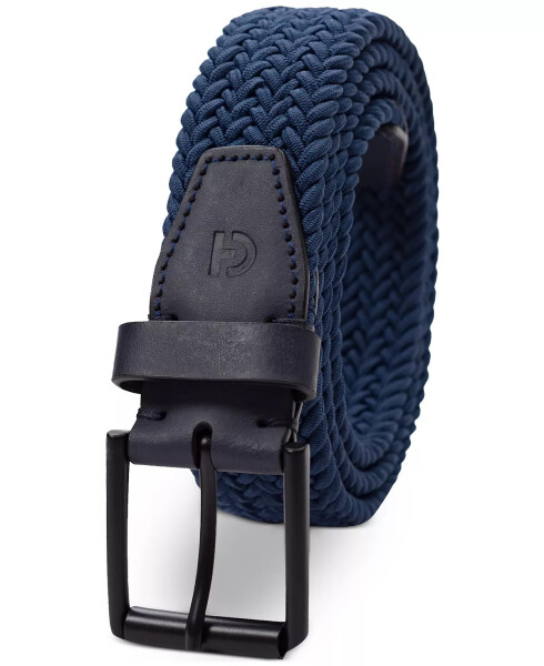 Men's Tubular Stretch Belt Navy - 2