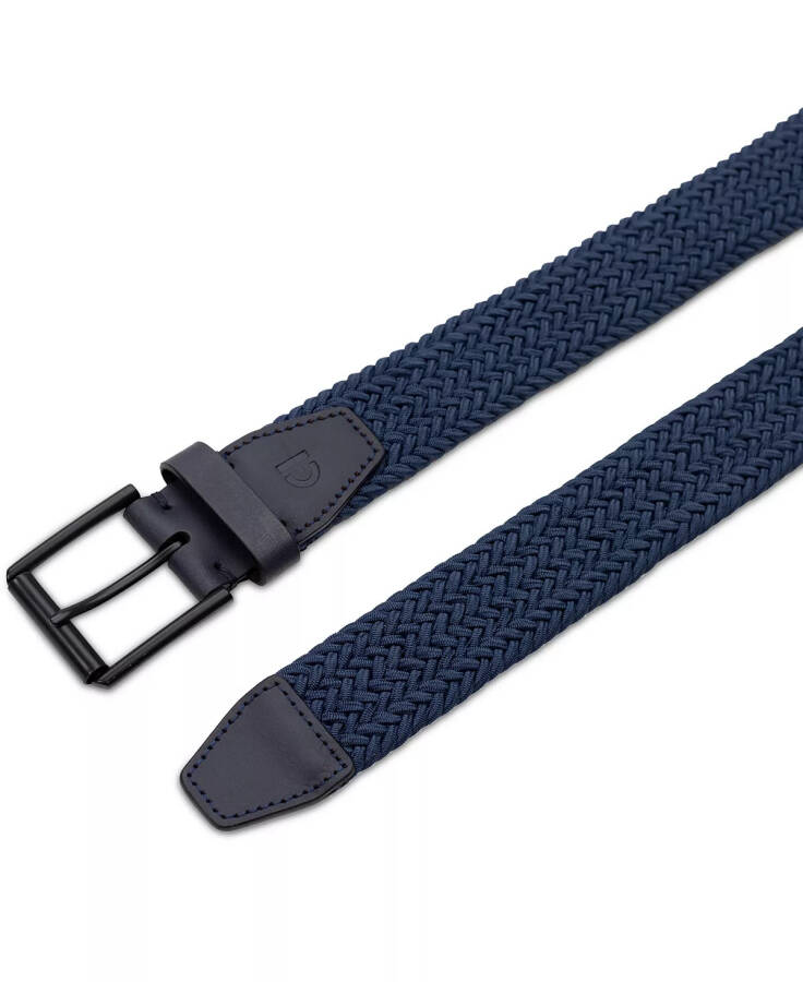 Men's Tubular Stretch Belt Navy - 3