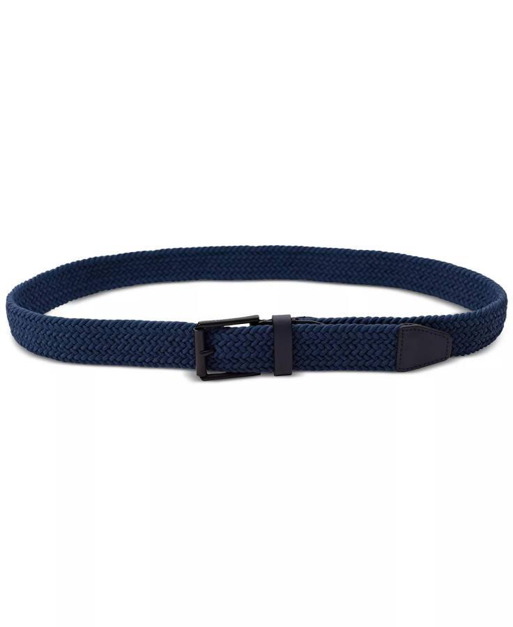 Men's Tubular Stretch Belt Navy - 5