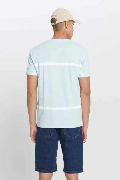 Men's Turquoise Standard Fit Regular Cut 100% Cotton - 6