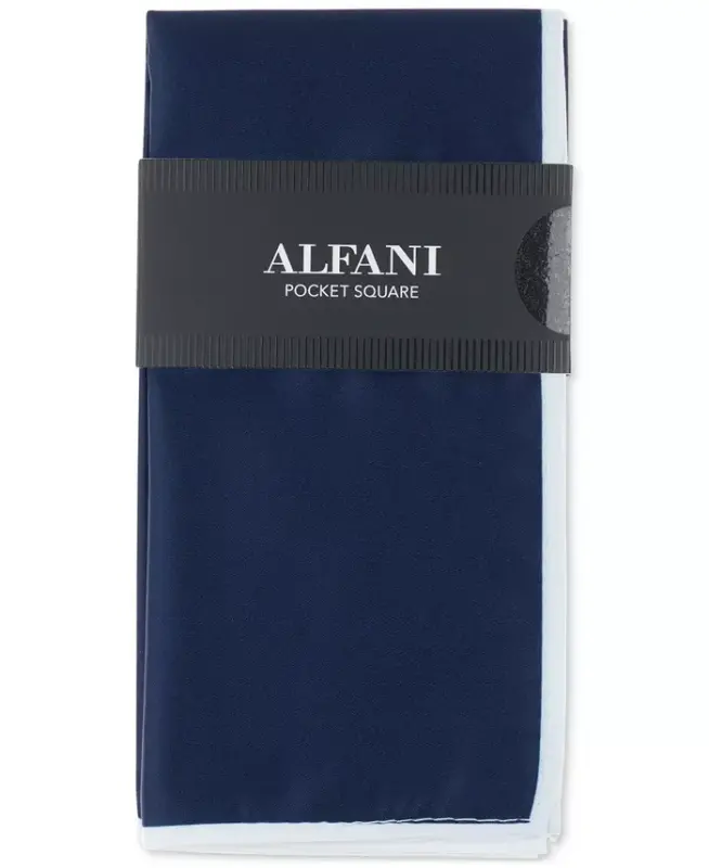 Men's Twill Border Pocket Square, Exclusively at Modazone - ALFANI