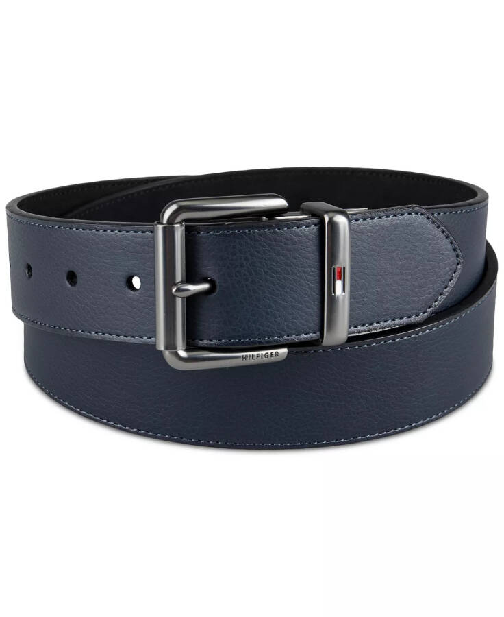 Men’s Two-In-One Reversible Casual Matte and Pebbled Belt Brown / Black - 9