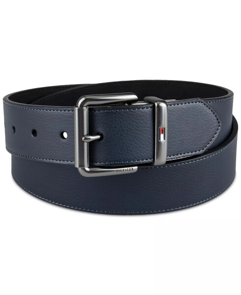 Men’s Two-In-One Reversible Casual Matte and Pebbled Belt Brown / Black - 4