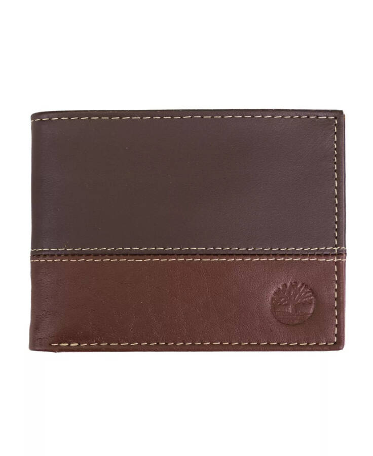 Men's Two-Tone Commuter Wallet Cognac - 1