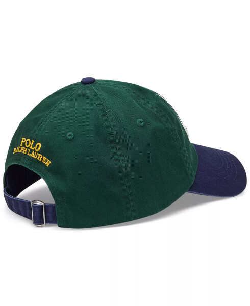 Men's Two-Tone Twill Ball Cap Green/navy - 2