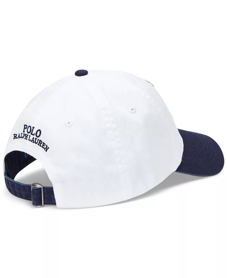 Men's Two-Tone Twill Ball Cap White - 2