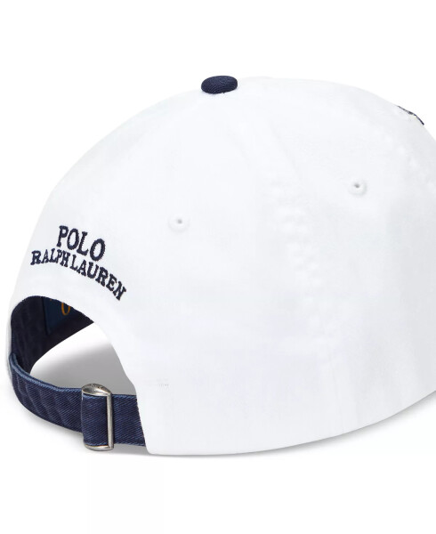 Men's Two-Tone Twill Ball Cap White - 3