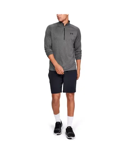 Men's UA Tech Half-Zip Pullover-Carbon Heather/Black - UNDER ARMOUR (1)