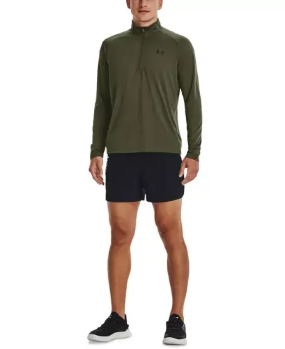 Men's UA Tech Half-Zip Pullover-Od Green / Blk - UNDER ARMOUR (1)