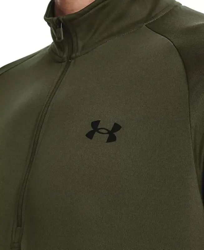 Men's UA Tech Half-Zip Pullover-Od Green / Blk - 4