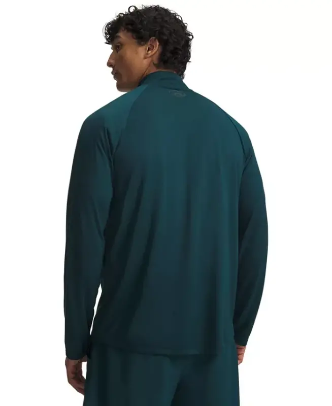 Men's UA Tech Half-Zip Pullover Sweatshirt - Arden Green / / Black - 2