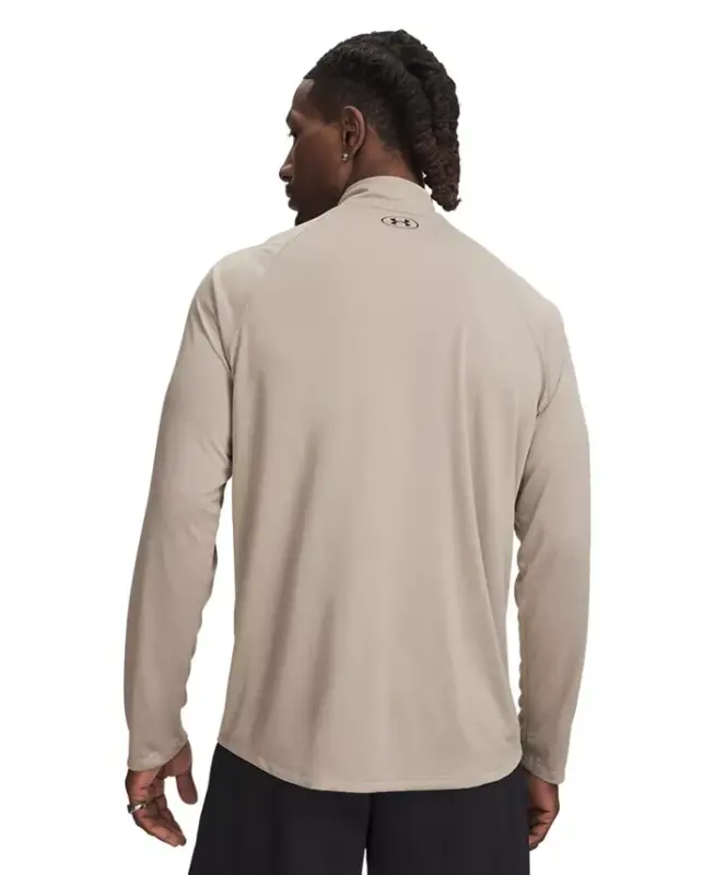 Men's UA Tech Half-Zip Pullover Sweatshirt - Buck - 2