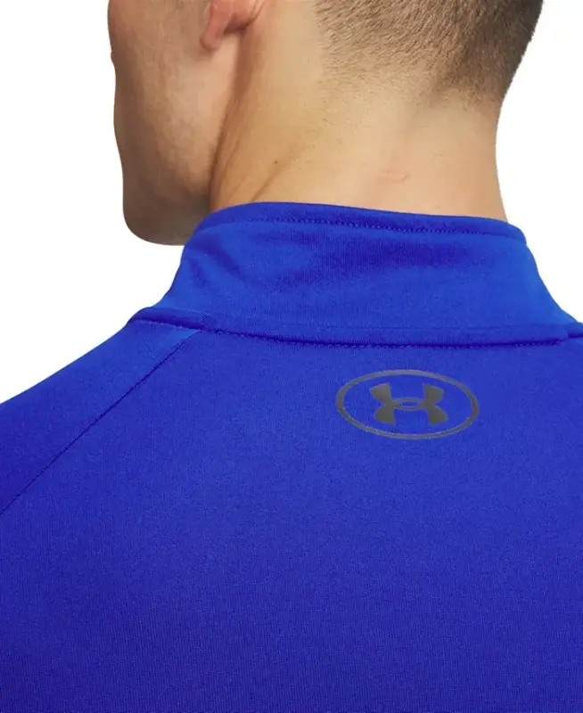 Men's UA Tech Half-Zip Pullover Sweatshirt - Dark Blue - 2