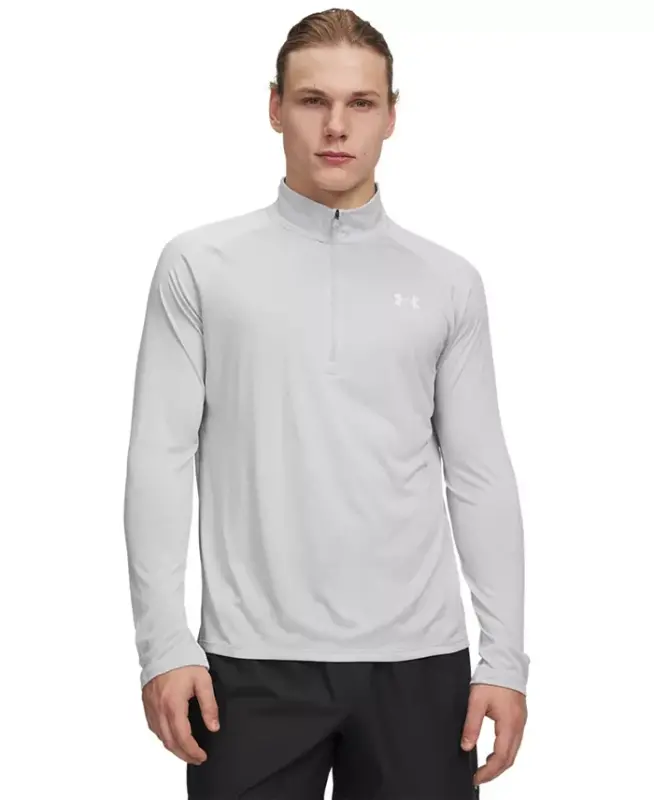 Men's UA Tech Half-Zip Pullover Sweatshirt - Halo - 3