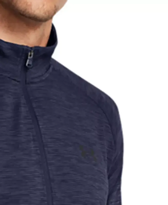 Men's UA Tech Space-Dyed Half-Zip Performance Sweatshirt - Midnight Navy - 2