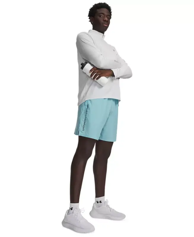 Men's UA Tech Space-Dyed Half-Zip Performance Sweatshirt - Distant Gray - 2