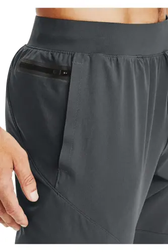 Men's UA Unstoppable Tapered Sweatpants 1352028-012-Gray - 4